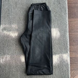 The Row Moto Stretch Leather Leggings Size M
